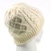 Picture of Outdoor Bluetooth Wireless Smart Beanie Knit Headphone Speaker Music Hat with Mic for Winter Use - Beige