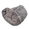 Picture of Grid Pattern Knitted Winter Warm Hat Cap Built-in Wireless Bluetooth Headphone & Microphone - Dark Grey